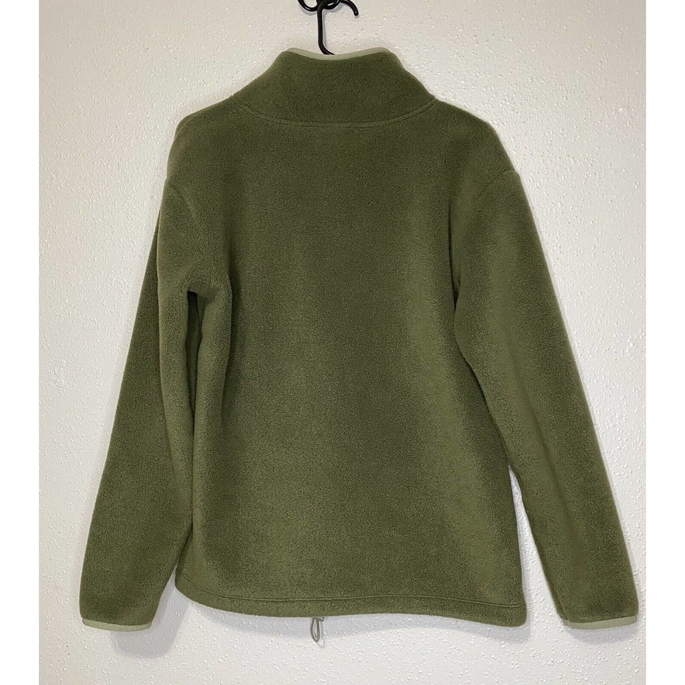 Victoria Secret Fleece Womens XS Pink Sweater Polar Quarter Zip Color Green - Picture 2 of 7